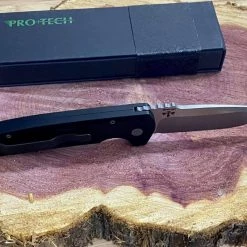Discount ๐ PROTECH KNIVES Pro-Tech Rockeye Auto Black Handle, Stonewash S35VN Blade LG301 ๐ 17 PROTECH KNIVES Pro-Tech Rockeye Auto Black Handle, Stonewash S35VN Blade LG301
