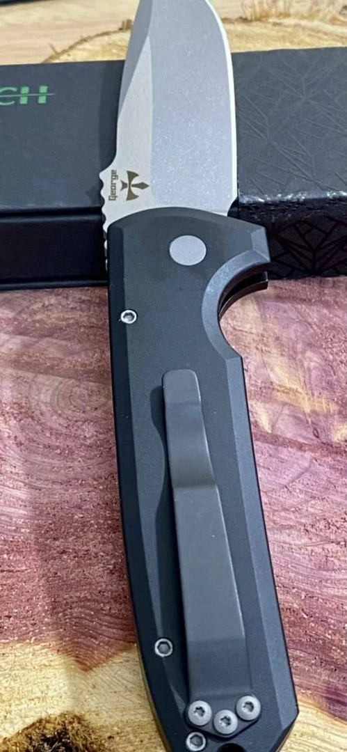 Discount ๐ PROTECH KNIVES Pro-Tech Rockeye Auto Black Handle, Stonewash S35VN Blade LG301 ๐ 10 PROTECH KNIVES Pro-Tech Rockeye Auto Black Handle, Stonewash S35VN Blade LG301