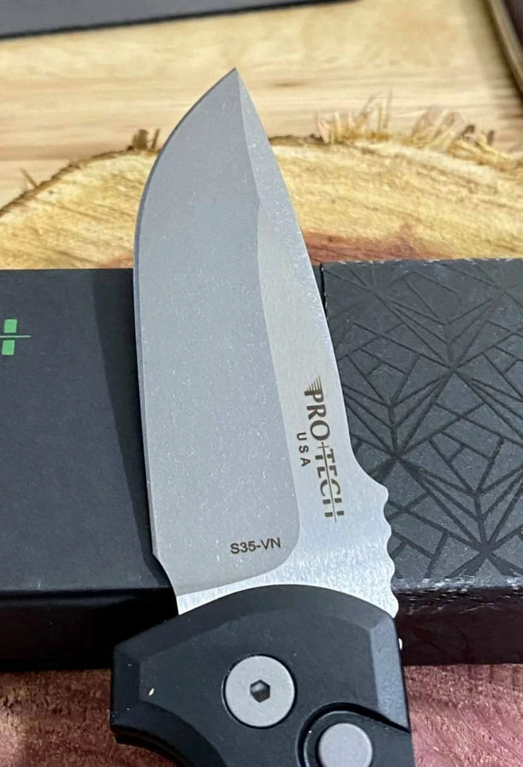Discount ๐ PROTECH KNIVES Pro-Tech Rockeye Auto Black Handle, Stonewash S35VN Blade LG301 ๐ 11 PROTECH KNIVES Pro-Tech Rockeye Auto Black Handle, Stonewash S35VN Blade LG301