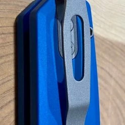 PROTECH KNIVES Pro-Tech Runt 5 Blue Handle Stonewash Wharncliffe 20-CV (R5101-Blue) All Knife Brands