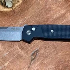 PROTECH KNIVES Pro-Tech Terzuola ATCF Auto Textured Blk (3.5" Stonewash Magnacut) BT2714 All Knife Brands
