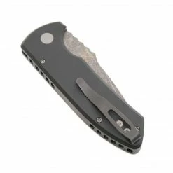 PROTECH KNIVES All Knife Brands Protech Les George SBR Acid Washed Knife Textured Black (2.6")