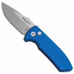 PROTECH KNIVES All Knife Brands Protech Les George SBR Stonewash Knife Aluminum (2.6