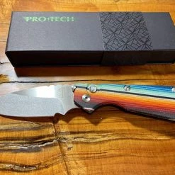 PROTECH KNIVES Protech Strider Custom SnG Auto Micarta Handle (Rare)
