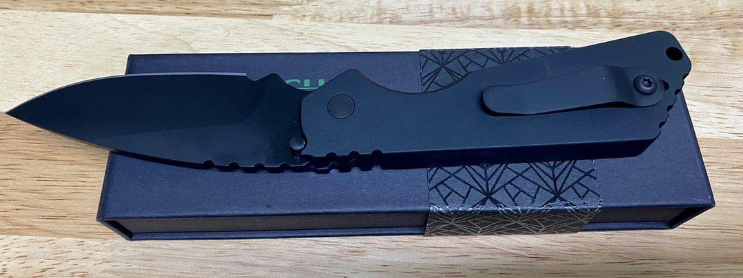 Deals ๐งจ PROTECH KNIVES Protech Strider SnG Auto 2403-OP Operator Black W/Tritium Button All Knife Brands โ 6 PROTECH KNIVES Protech Strider SnG Auto 2403-OP Operator Black W/Tritium Button All Knife Brands