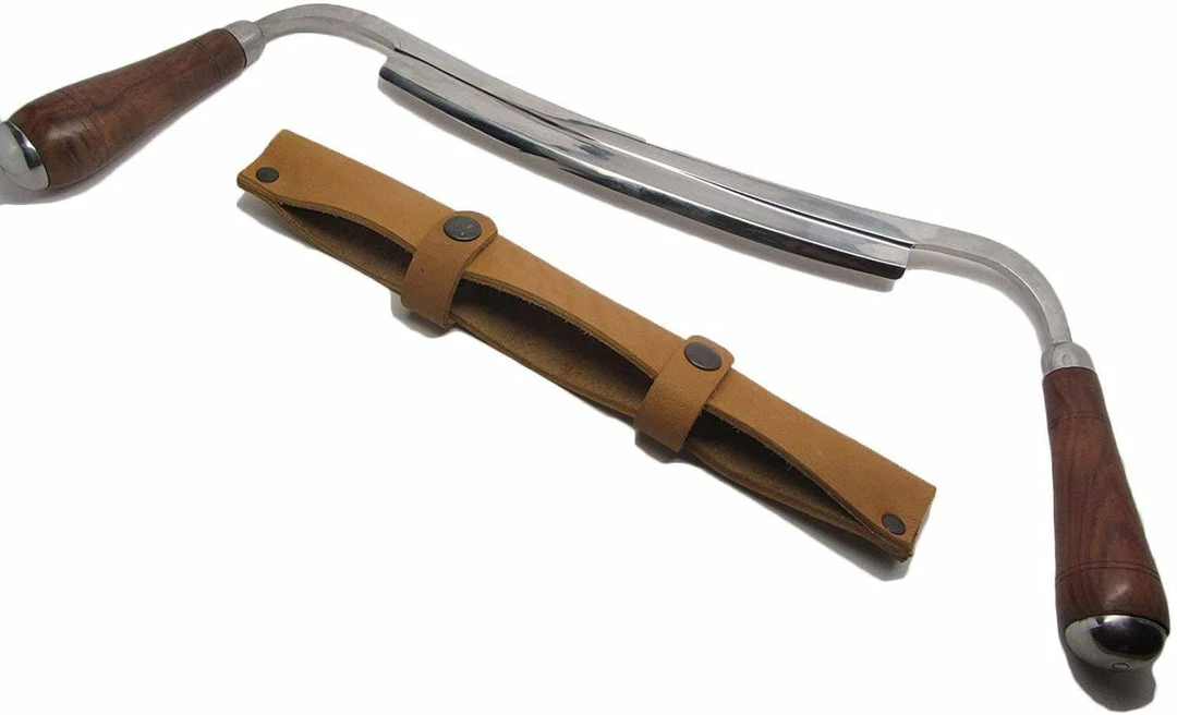 Hot Sale 😍 FLEXCUT Ramelson 10" Draw Knife W/ Leather Sheath Flexcut Knives ❤️ 3 FLEXCUT Ramelson 10" Draw Knife W/ Leather Sheath Flexcut Knives