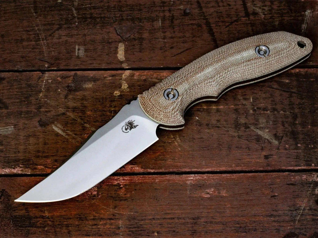 Best Pirce 🔥 Rick Hinderer Emmett Fixed Blade Stonewash Micarta Handles All Knife Brands ✔️ 3 Rick Hinderer Emmett Fixed Blade Stonewash Micarta Handles All Knife Brands