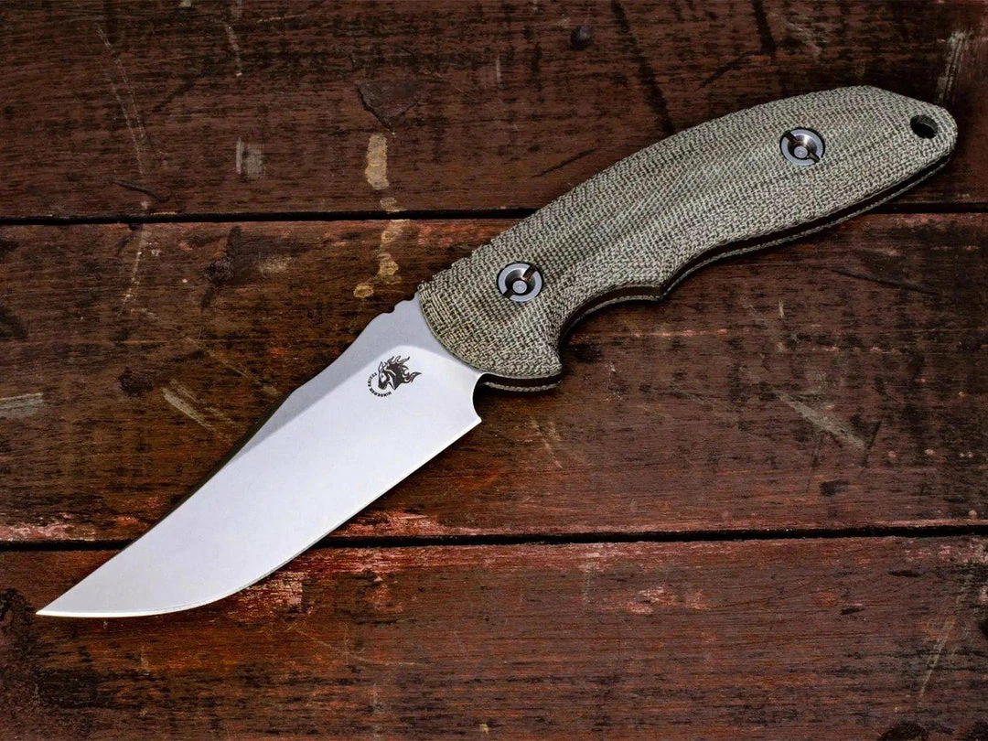 Best Pirce 🔥 Rick Hinderer Emmett Fixed Blade Stonewash Micarta Handles All Knife Brands ✔️ 6 Rick Hinderer Emmett Fixed Blade Stonewash Micarta Handles All Knife Brands