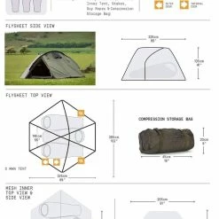 Flash Sale 💯 Snugpak Bunker 3 Person Tent / Tactical Shelter (Olive) Tents & Shelters 🧨 13 Snugpak Bunker 3 Person Tent / Tactical Shelter (Olive) Tents & Shelters