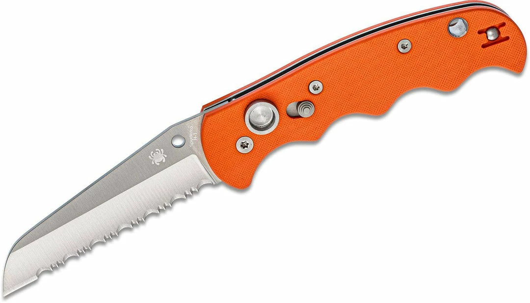Top 10 π― Spyderco Autonomy C165GSOR Auto Folding Knife 3.65" H-1 Satin Serrated Blade, Orange π― 3 Spyderco Autonomy C165GSOR Auto Folding Knife 3.65" H-1 Satin Serrated Blade, Orange