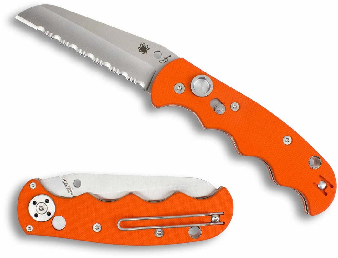 Top 10 π― Spyderco Autonomy C165GSOR Auto Folding Knife 3.65" H-1 Satin Serrated Blade, Orange π― 4 Spyderco Autonomy C165GSOR Auto Folding Knife 3.65" H-1 Satin Serrated Blade, Orange