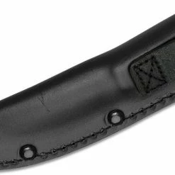 Spyderco Bow River Fixed Blade Knife 4.40" 8Cr13MoV - Leather Sheath - PlainEdge (FB46GP)