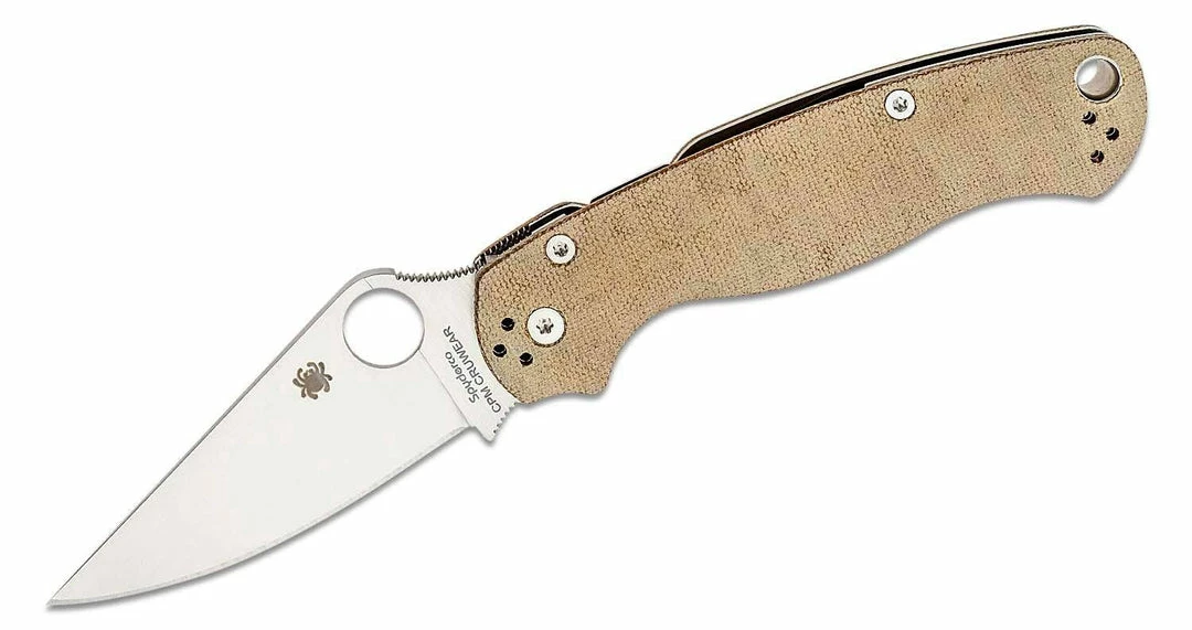 Promo ๐ Spyderco Paramilitary 2 C81MPCW2 Folding Knife 3.47" CruWear Canvas Micarta Spyderco Knives ๐ฏ 3 Spyderco Paramilitary 2 C81MPCW2 Folding Knife 3.47" CruWear Canvas Micarta Spyderco Knives
