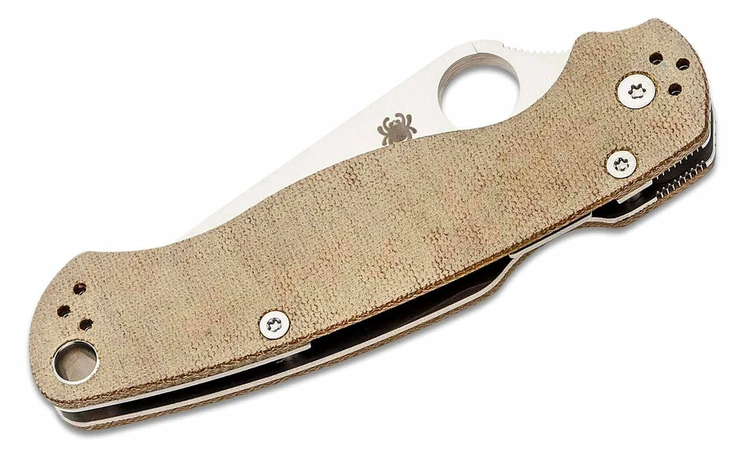 Promo ๐ Spyderco Paramilitary 2 C81MPCW2 Folding Knife 3.47" CruWear Canvas Micarta Spyderco Knives ๐ฏ 4 Spyderco Paramilitary 2 C81MPCW2 Folding Knife 3.47" CruWear Canvas Micarta Spyderco Knives