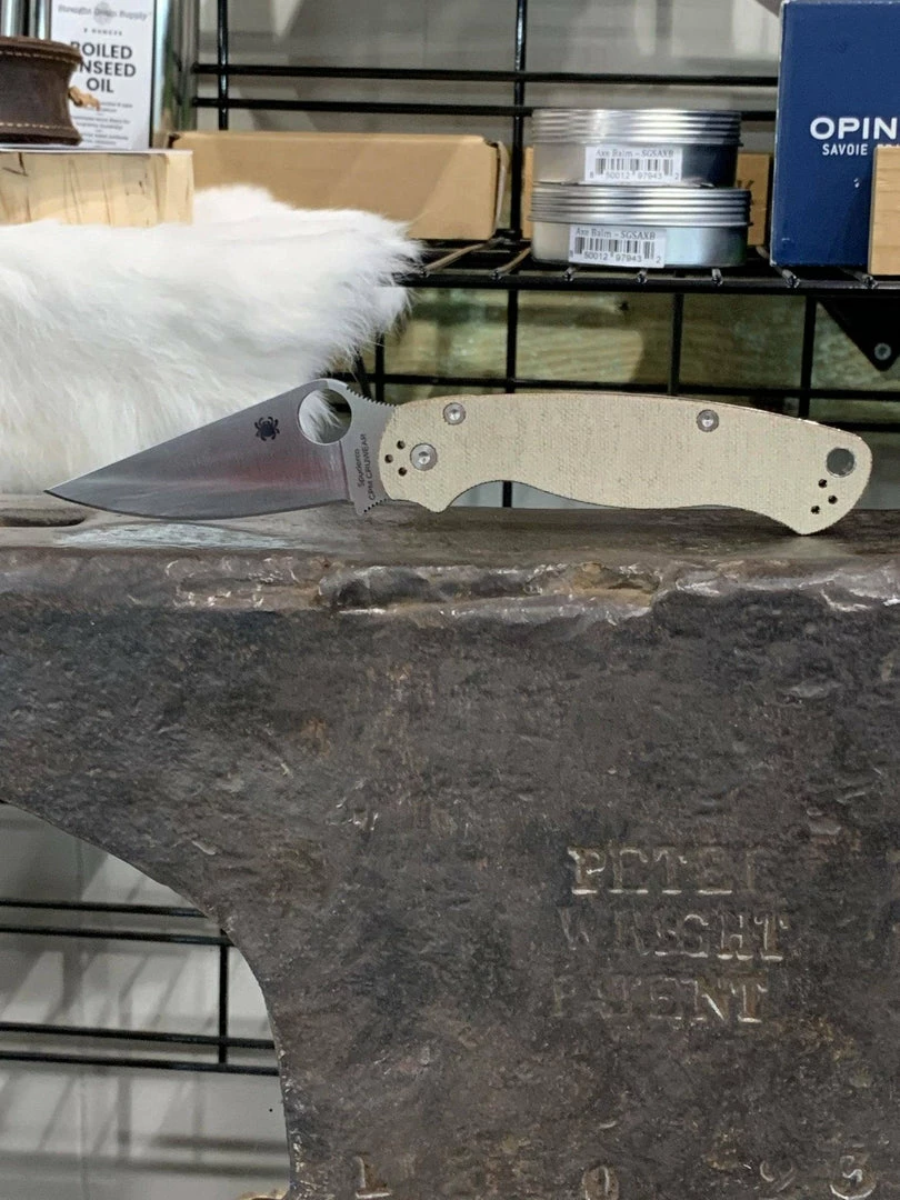 Promo ๐ Spyderco Paramilitary 2 C81MPCW2 Folding Knife 3.47" CruWear Canvas Micarta Spyderco Knives ๐ฏ 7 Spyderco Paramilitary 2 C81MPCW2 Folding Knife 3.47" CruWear Canvas Micarta Spyderco Knives