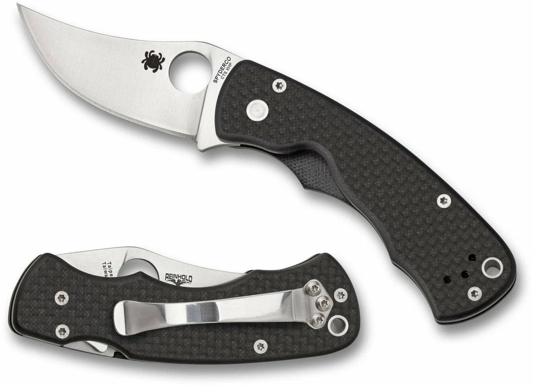 Discount ✔️ Spyderco Knives Spyderco Reinhold Rhino Folding Knife 2.35" (C210CFP) 🔥 4 Spyderco Knives Spyderco Reinhold Rhino Folding Knife 2.35" (C210CFP)
