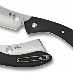 Spyderco Roc Folding 3.07" VG10 Bead Blast Cleaver Blade (C177GP) Spyderco Knives