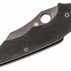 Spyderco YoJumbo Blackout Folding Knife 3.98" S30V Black Blade