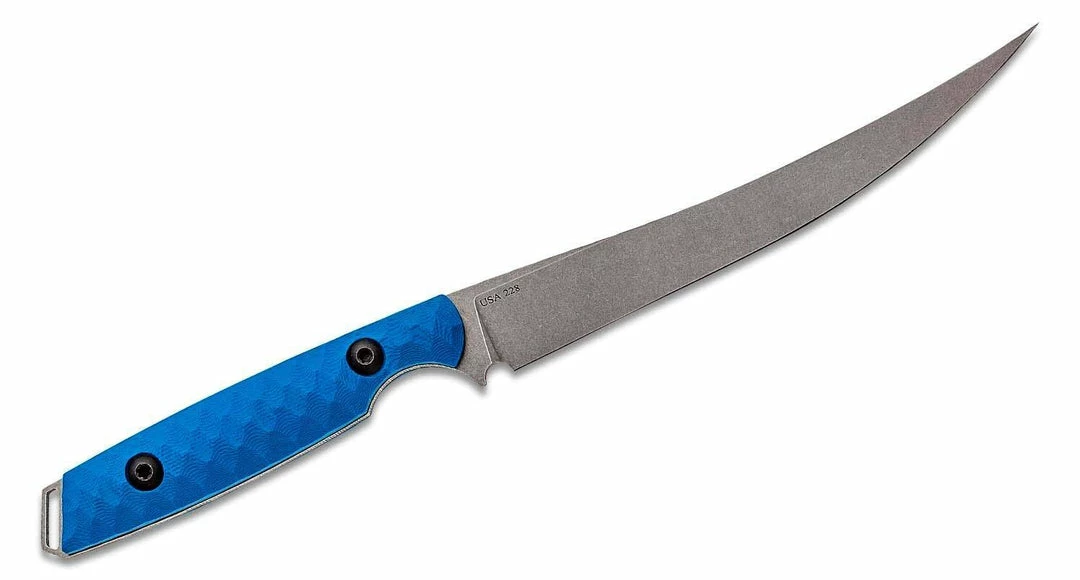 Outlet ✨ TOOR KNIVES Toor Avalon Fillet Knife 6" CPM-154 Stonewashed Fillet, Leviathan Blue G10 Handles 🔥 5 TOOR KNIVES Toor Avalon Fillet Knife 6" CPM-154 Stonewashed Fillet, Leviathan Blue G10 Handles