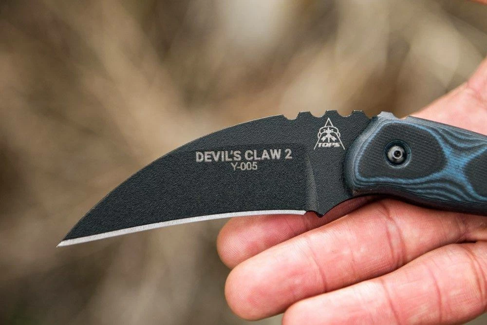Best reviews of 🧨 TOPS KNIVES TOPS Devil's Claw 2 Fixed Karambit 3.13" Hawkbill DEVCL-02 ✨ 6 TOPS KNIVES TOPS Devil's Claw 2 Fixed Karambit 3.13" Hawkbill DEVCL-02