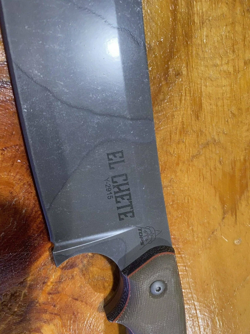 Best Pirce โจ TOPS Knives El Chete With Camo Finish Blade ๐ 4 TOPS Knives El Chete With Camo Finish Blade